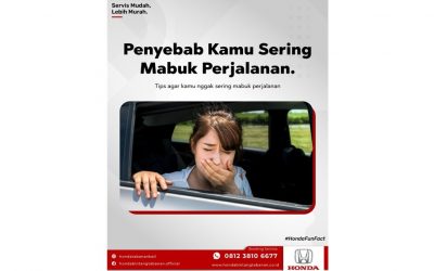 Penyebab Kamu Sering Mabuk di Perjalanan