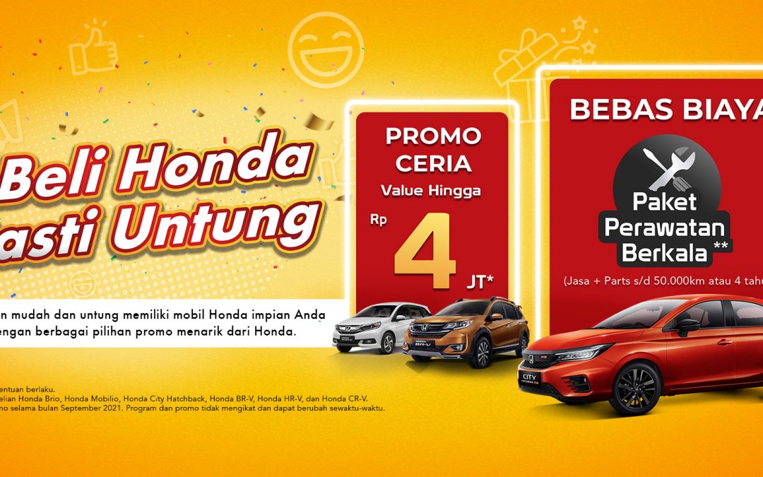 Beli Honda Pasti Untung di Bulan September