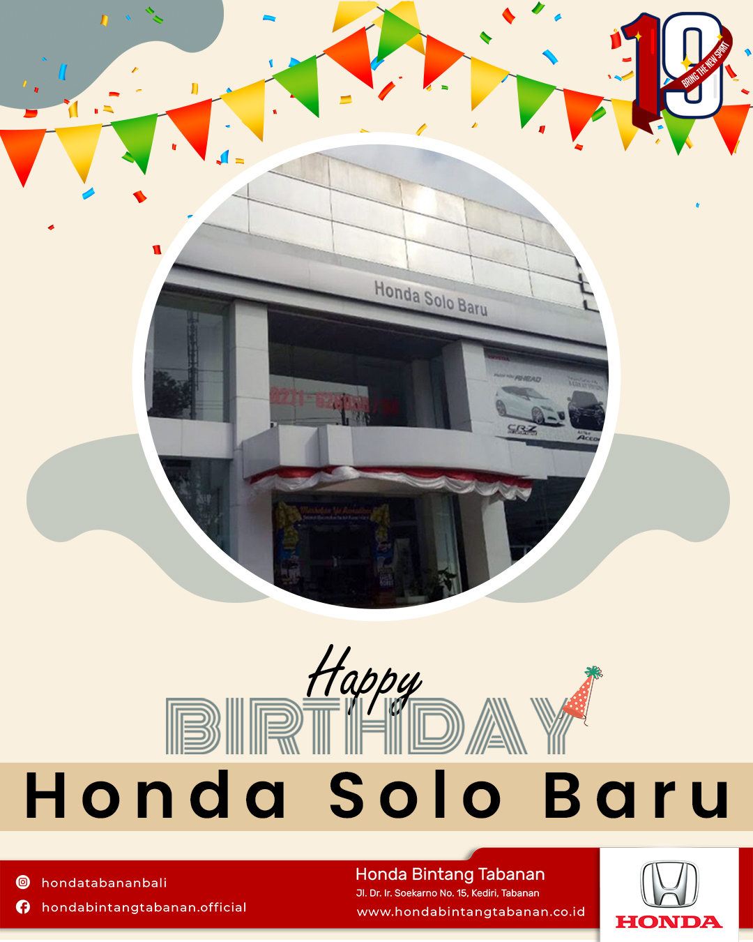 Selamat Ulang Tahun Honda Solo Baru 2022