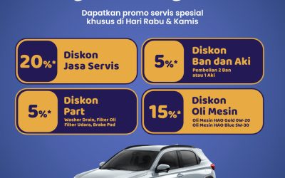 Weekend Aman dengan Promo Servis Rabu Kamis