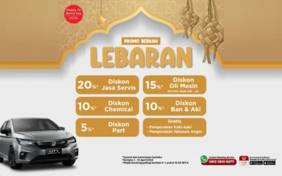 Promo Berkah Lebaran, Nikmati Diskon Servis dan Sparepart Honda Hingga 20%