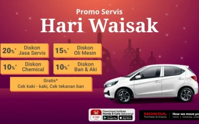 Promo Spesial Hari Waisak! Dapatkan Diskon Servis Mobil Honda Hingga 20%