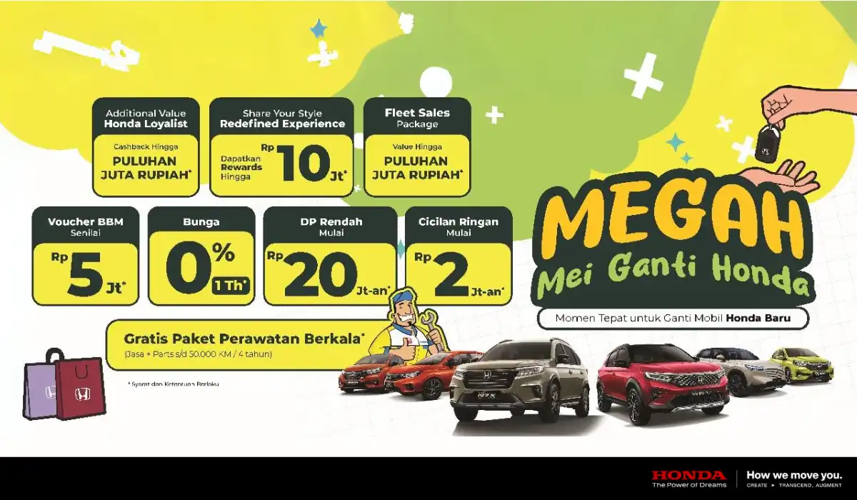 Ganti Mobil Honda Baru Sekarang! Tawaran Spesial dan Extra Benefit hingga Rp 10 Jutaan