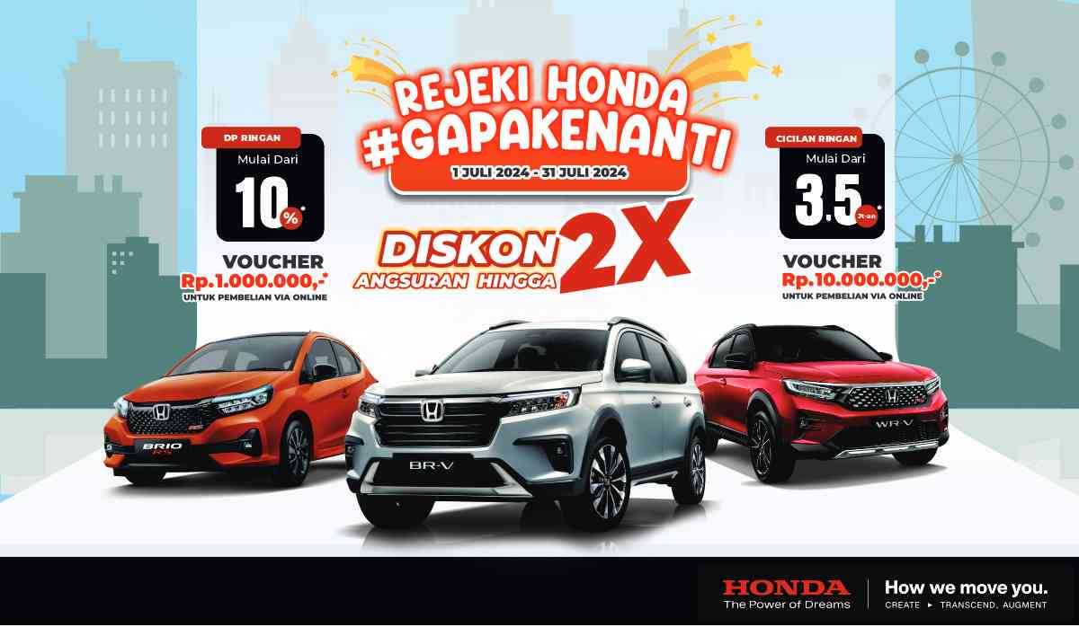 Rejeki Emang Ga Kemana! Beli Mobil Honda Bisa Dapet 1 Unit Motor hingga Cashback Jutaan