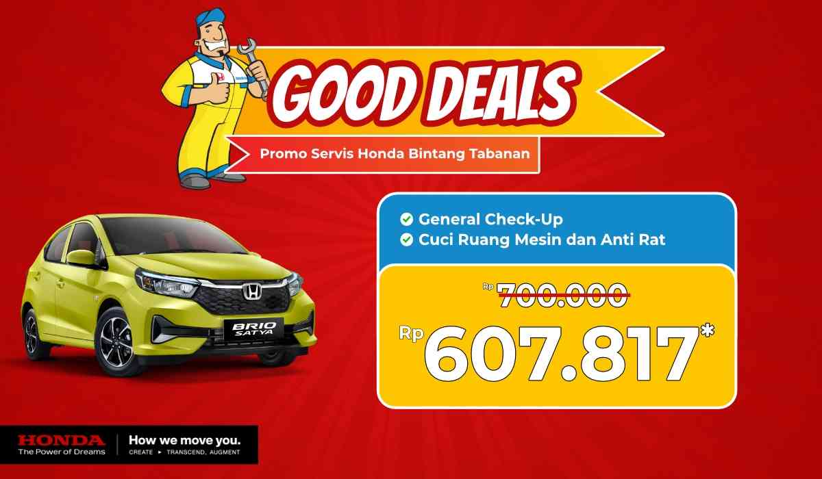 GOOD DEALS! Service Mobil Honda Hemat hanya 600 Ribuan