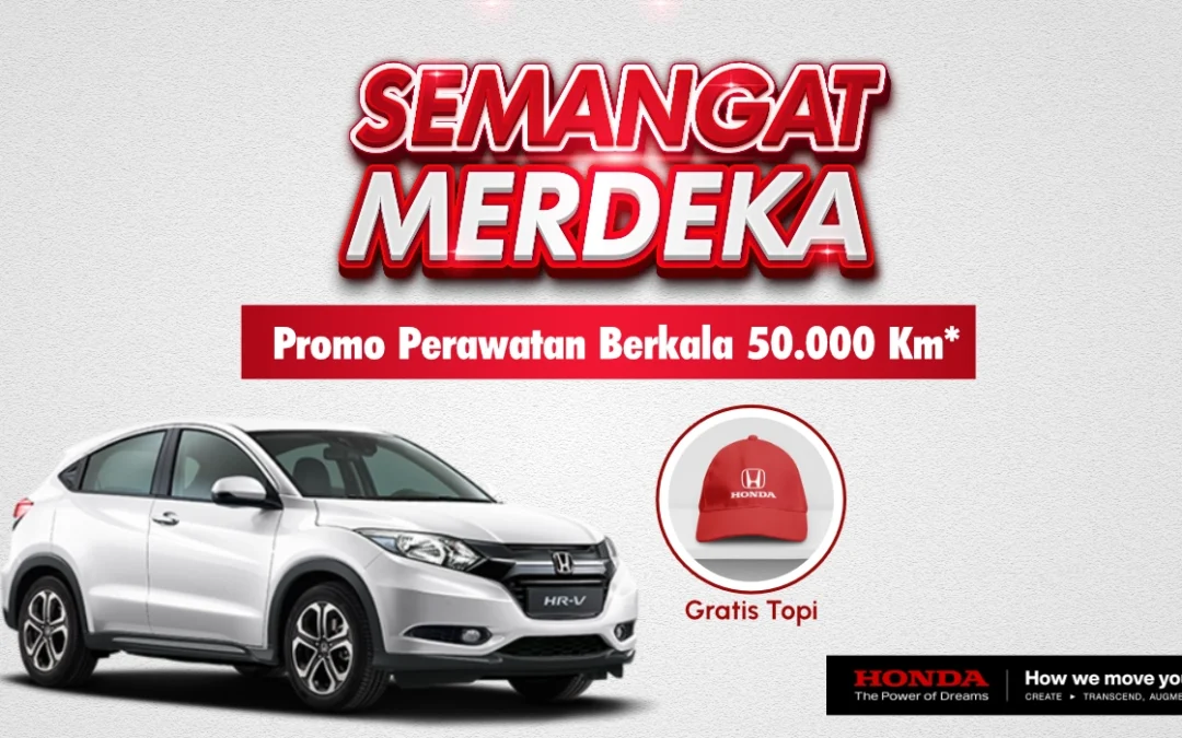 Semangat Merdeka: Promo Service Berkala 50.000 Km Honda