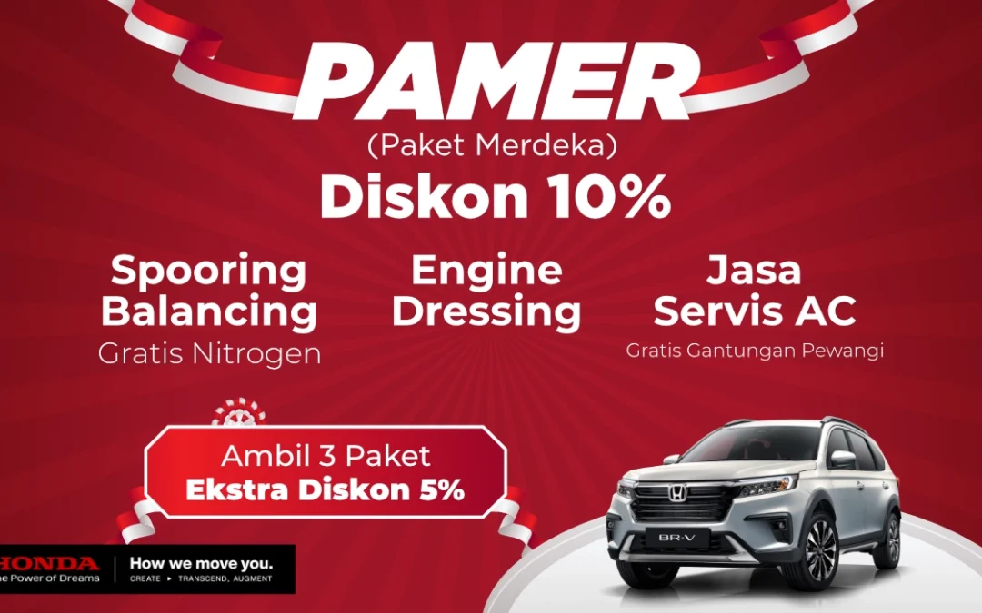 Promo Paket Merdeka (PaMer): Service AC, Spooring, Engine Dressing dan Gratis Layanan Spesial untuk Mobil Anda!