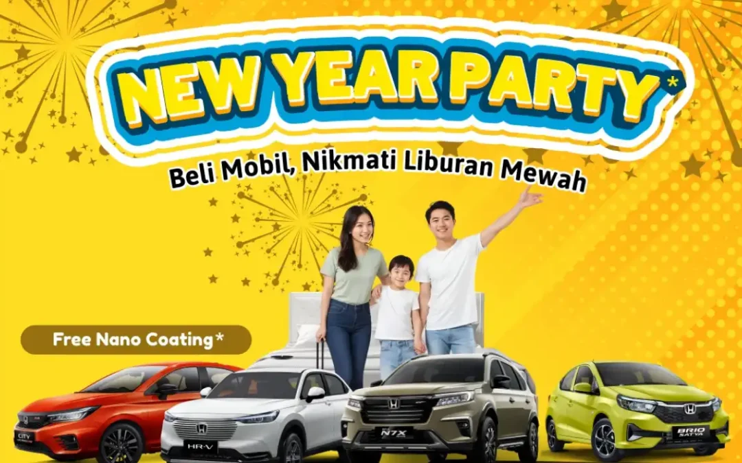 Promo New Year Party: Beli Mobil Honda, Dapatkan Staycation Mewah!