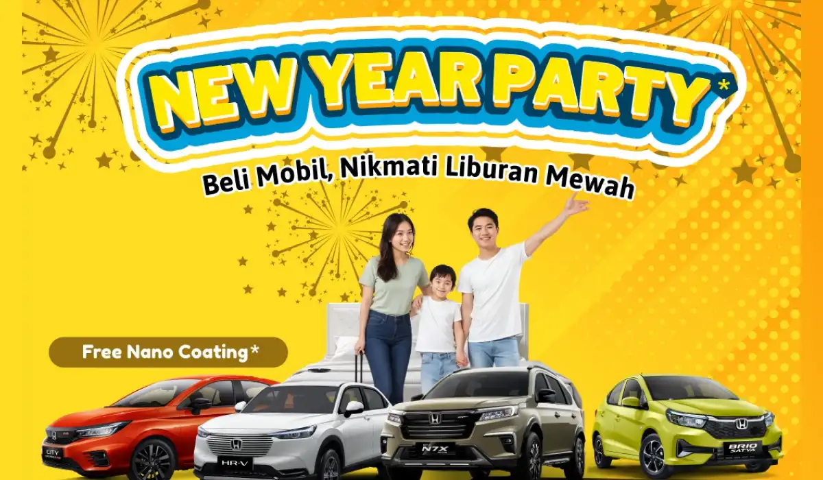 Promo New Year Party: Beli Mobil Honda, Dapatkan Staycation Mewah!