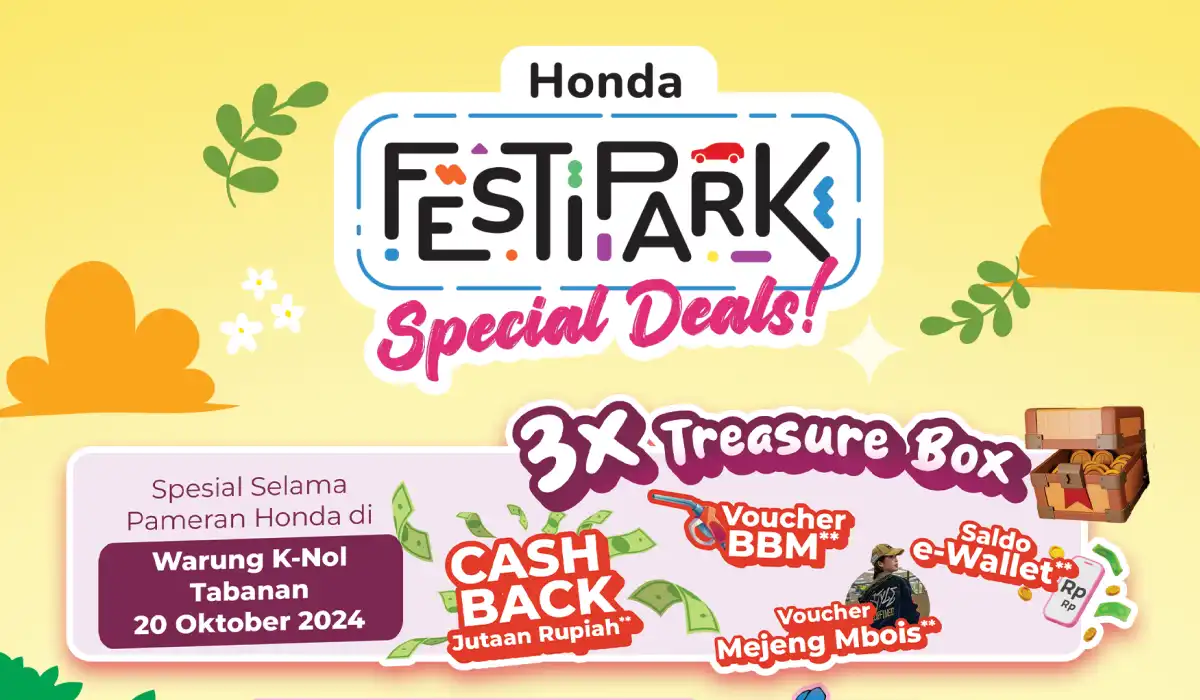 Honda FESTIPARK: Penawaran Spesial dan Hadiah Menarik Selama Pameran Honda di Warung K-Nol Tabanan!