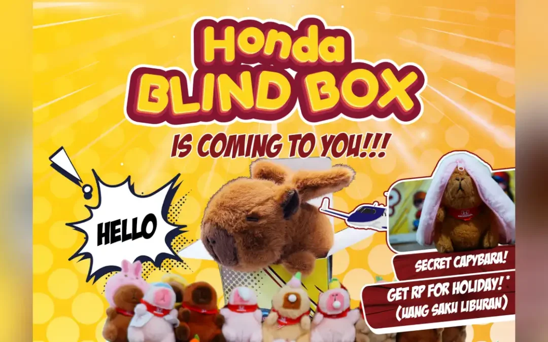 Beli Mobil di Honda Bintang Tabanan: Bawa Pulang Honda Blind Box Berisi Boneka Capybara Menggemaskan!