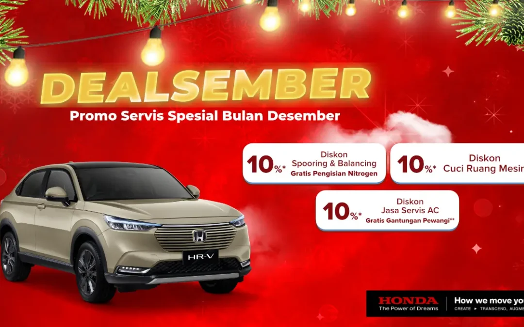 DEALSEMBER Honda Bintang Tabanan: Promo Servis Spesial Bulan Desember