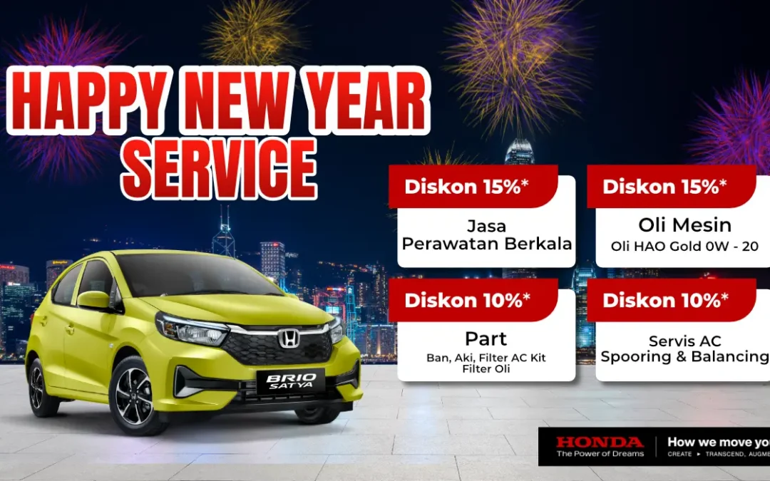 HAPPY NEW YEAR SERVICE: Promo Istimewa Service Mobil di Bulan Januari!