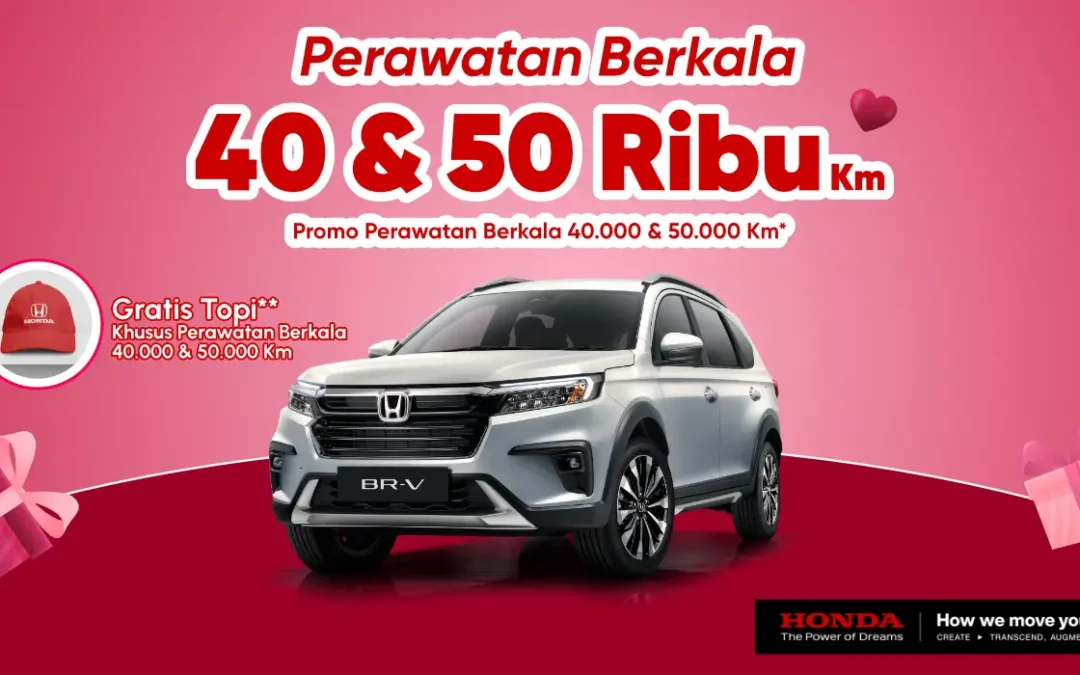 Spesial! Servis Berkala 40.000 – 50.000 KM di Honda Bintang Tabanan Bali GRATIS TOPI Eksklusif!