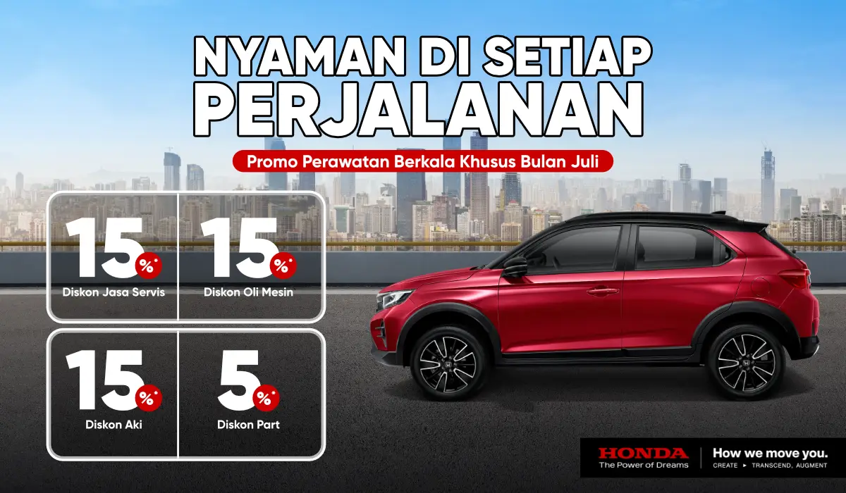 Nyaman di Setiap Perjalanan: Promo Perawatan Berkala Spesial Juli dari Honda Bintang Tabanan