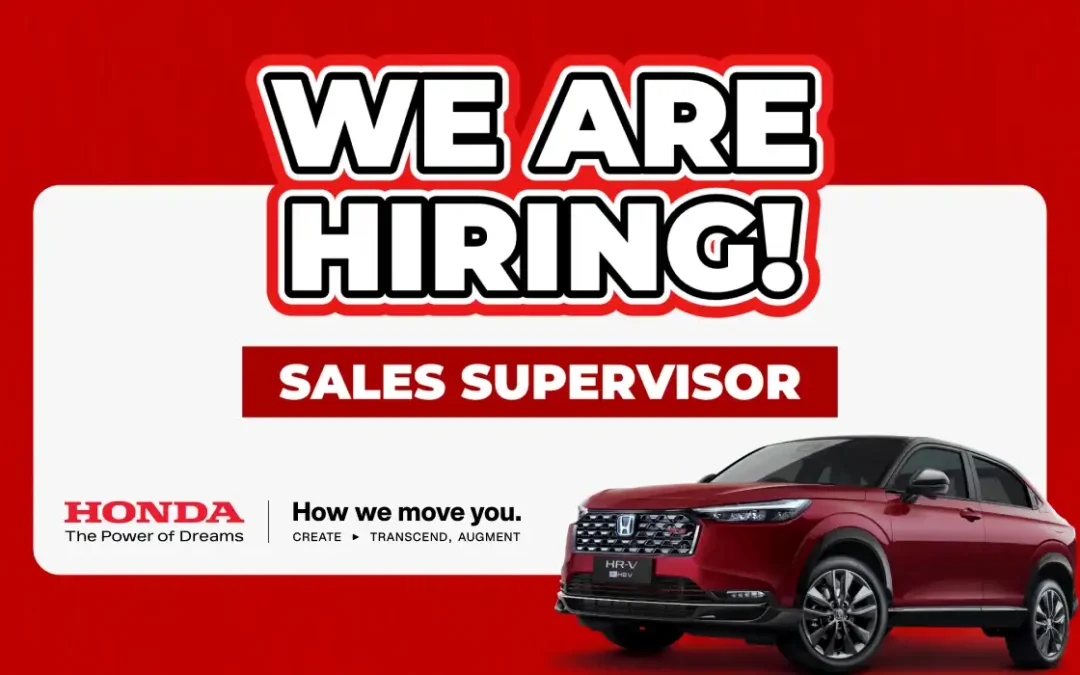 Lowongan Kerja Sales Supervisor Honda Bintang Tabanan: Saatnya Naik Level Karier Bersama Dealer Resmi Honda