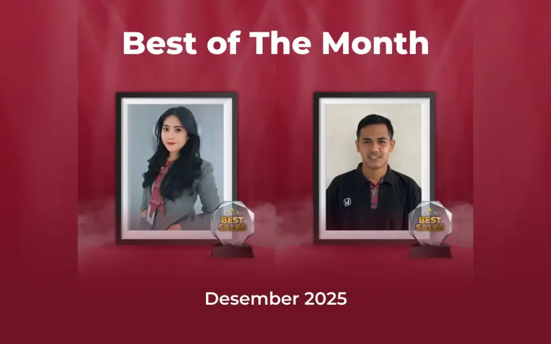 Prestasi Penutup Tahun yang Membanggakan di Honda Bintang Tabanan: Apresiasi Best Sales dan Best Service Advisor Periode Desember 2025