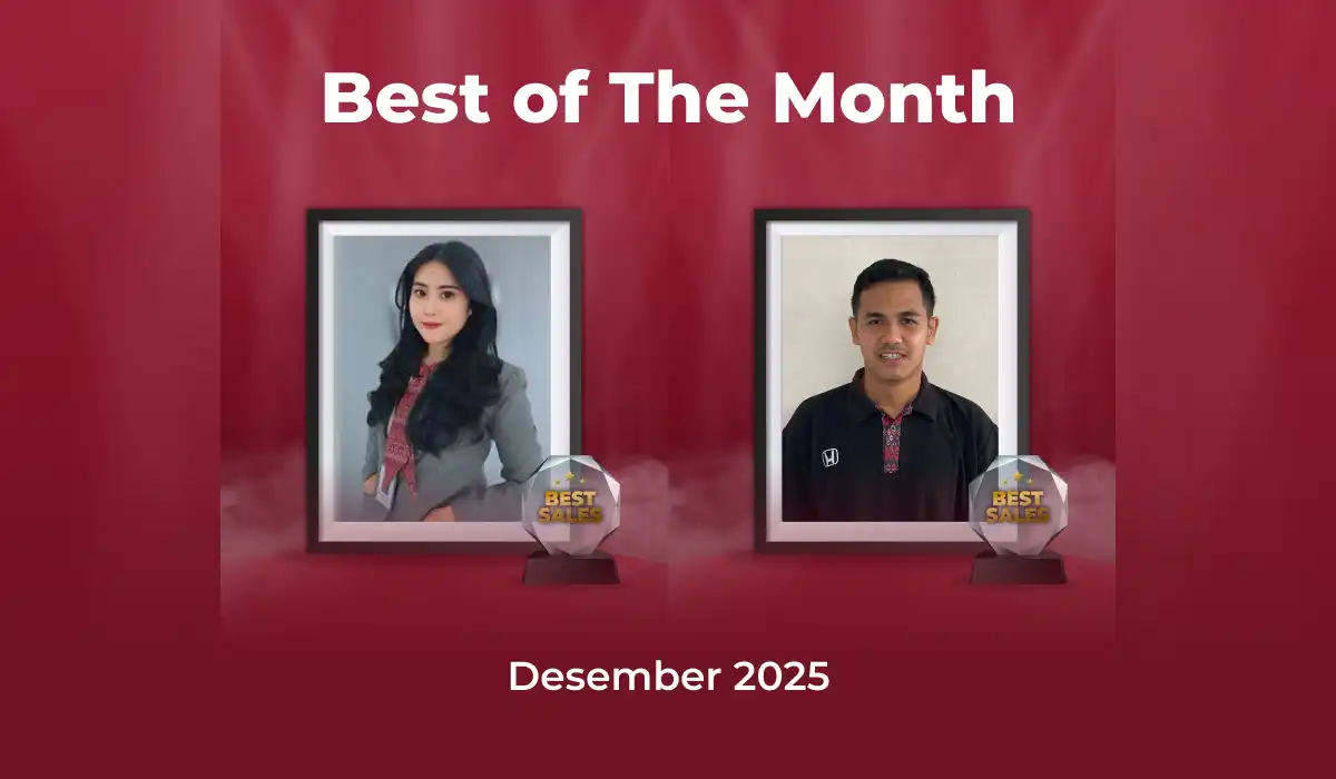 Prestasi Penutup Tahun yang Membanggakan di Honda Bintang Tabanan: Apresiasi Best Sales dan Best Service Advisor Periode Desember 2025