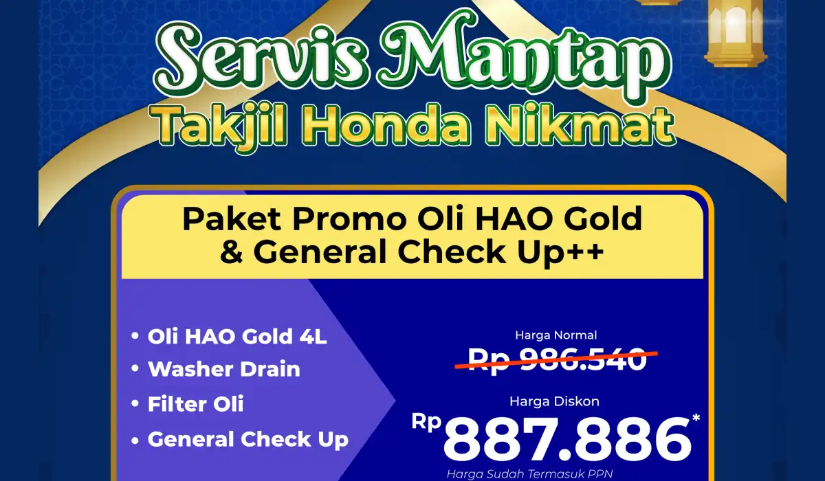 Mudik Tenang Kantong Senang! Amankan Paket Service Mantap Takjil Honda Nikmat Hanya di Honda Bintang Tabanan