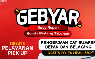 Tampil Segar dengan Bumper Mengkilap Amankan Promo GEBYAR Body Repair Maret 2026 di Honda Bintang Tabanan