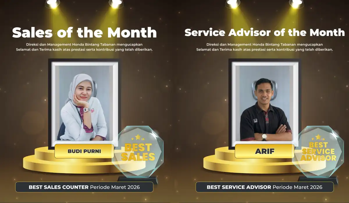 Lebih dari Sekadar Mesin: Inilah Sosok Best of the Month Honda Bintang Tabanan Maret 2026!