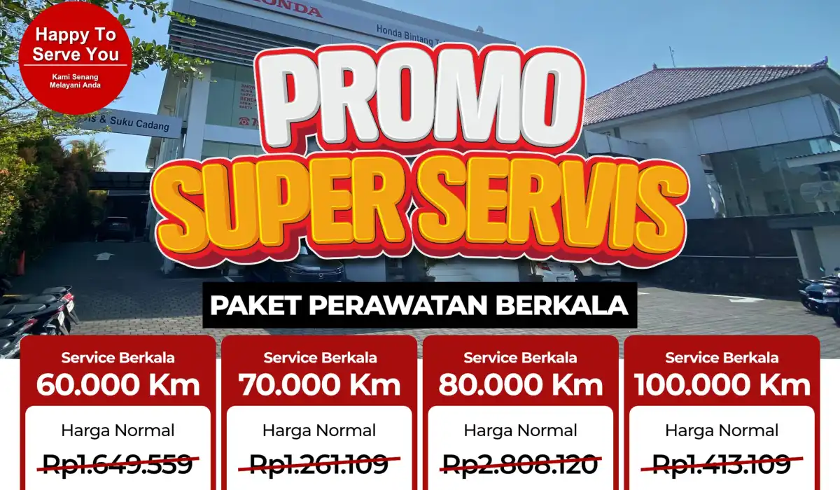 Odometer Mobil Terus Berputar? Intip Rahasia Perawatan Hemat Lewat Paket Super Servis Honda Bintang Tabanan!