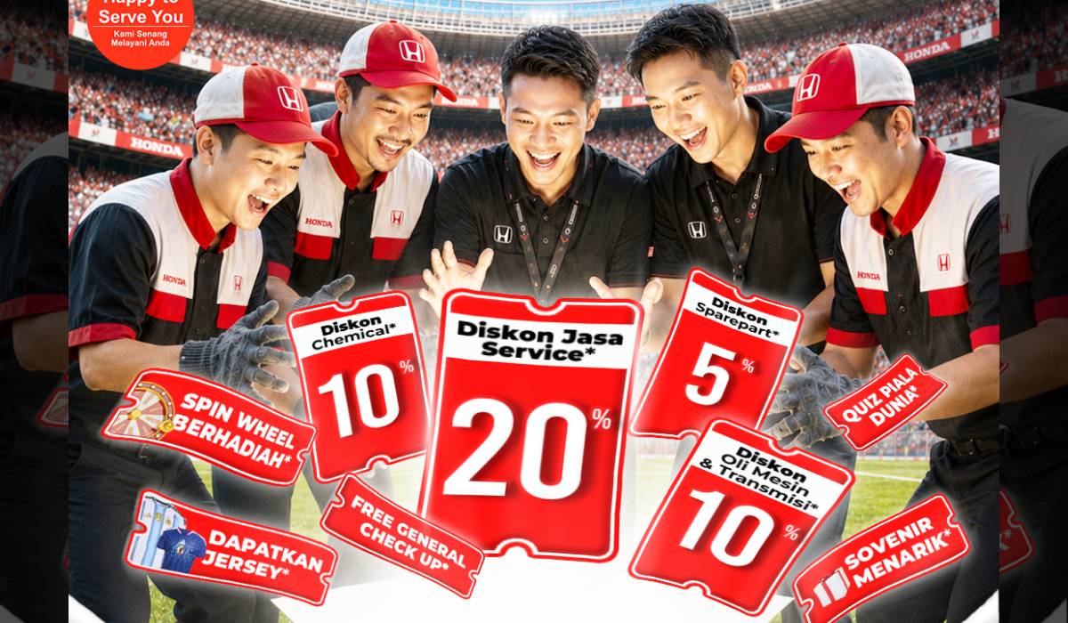 Promo Pesta Bola Dunia Service Day Honda Bintang Tabanan 18 Juli 2026: Banjir Diskon Servis hingga 20% dan Banyak Hadiah Jersey Menarik!