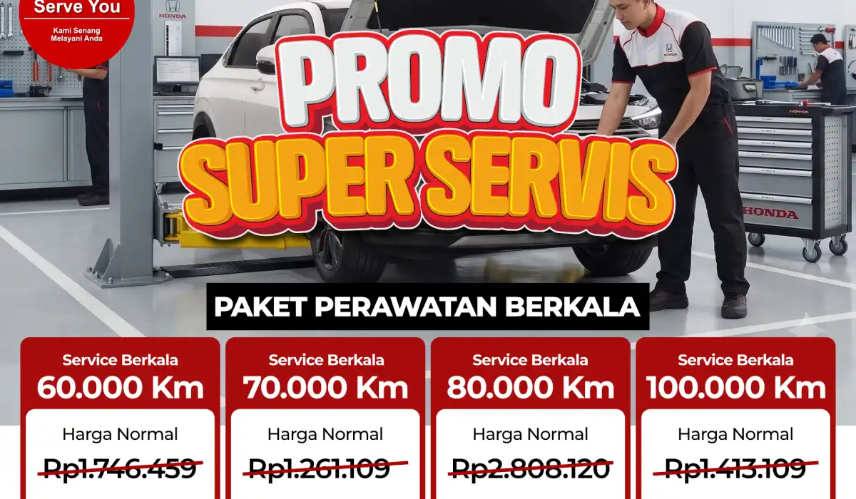 Promo Super Servis Honda Bintang Tabanan Juli 2026: Servis Berkala Mobil Mulai 800 Ribuan, Solusi Hemat untuk Odometer Tinggi!