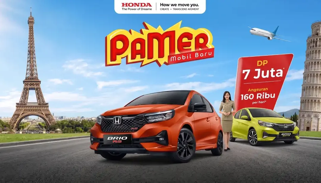 Promo PAMER Honda Bintang Tabanan September 2026: Bawa Pulang Honda Brio Impian Cuma DP 7 Juta dan Angsuran 160 Ribu per Hari!