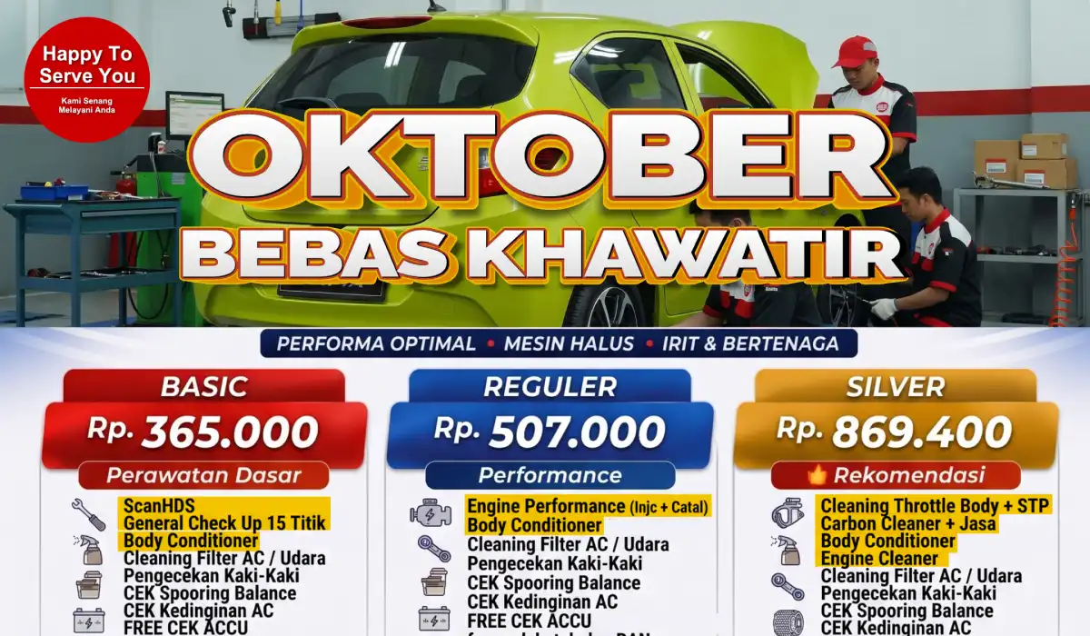 Mobil Tiba-tiba Berdecit dan Tarikan Berat? Temukan Solusi Hemat Lewat Paket Service Mobil Honda Bintang Tabanan Oktober Ini!